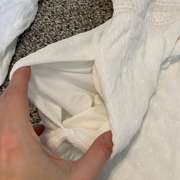 American Eagle Outfitters Strapless White Dress with Pockets - Picture 12 of 12